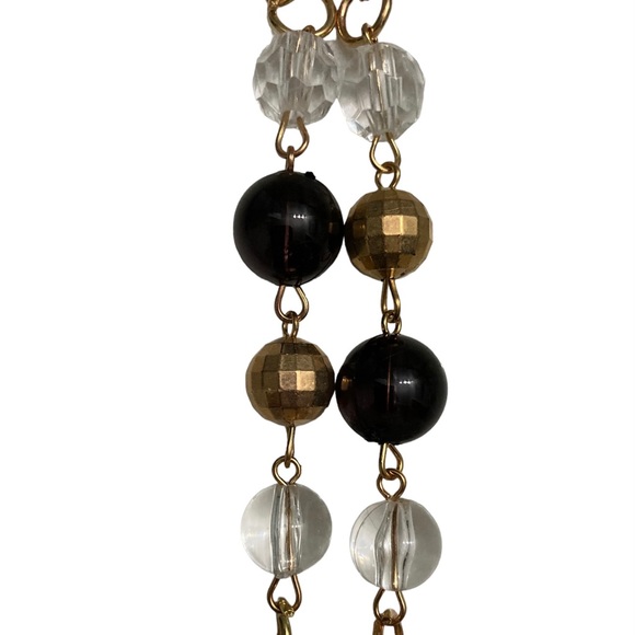 Vintage Beaded Purple Crystal Pendant Necklace - Picture 8 of 14